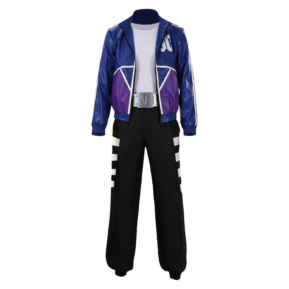 Johnny Cage blau Kostüm Set Mortal Kombat John Cosplay Outfits