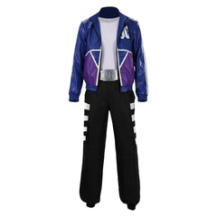 Johnny Cage blau Kostüm Set Mortal Kombat John Cosplay Outfits