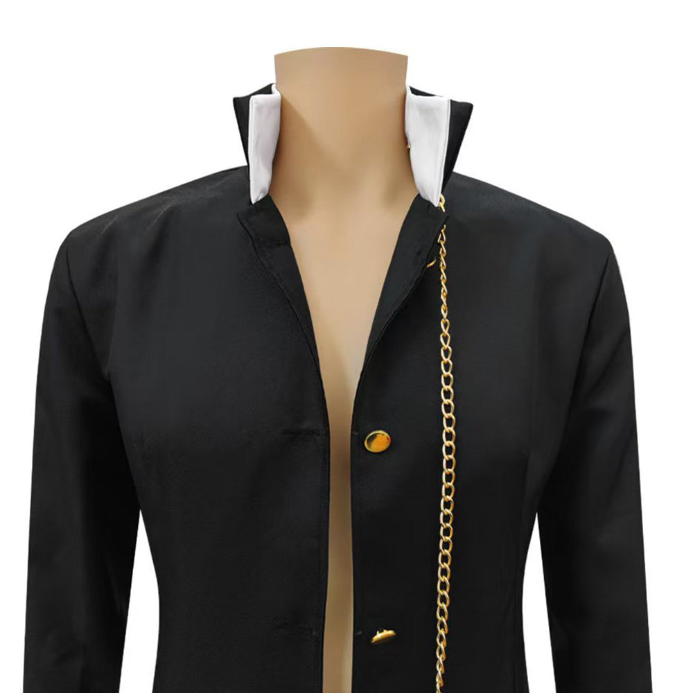 Jotaro Kujo schwarz Jacke JoJo‘s Bizarre Adventure Jotaro Cosplay Outfit