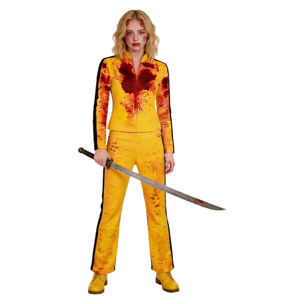 Kill Bill The Bride gelb Kostüm Cosplay Outfit