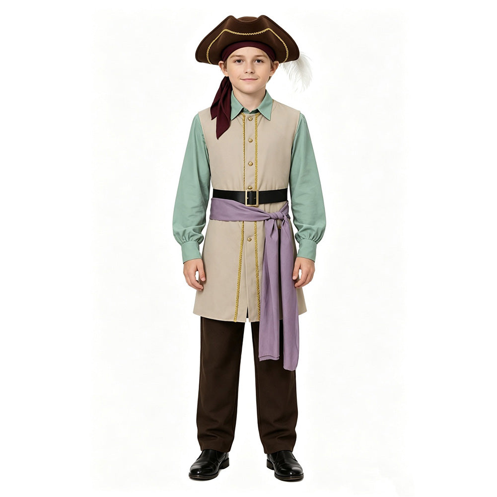 Kinder Junge Clark Kostüm The Backrooms 2026 Clark Pirate Cosplay Outfit