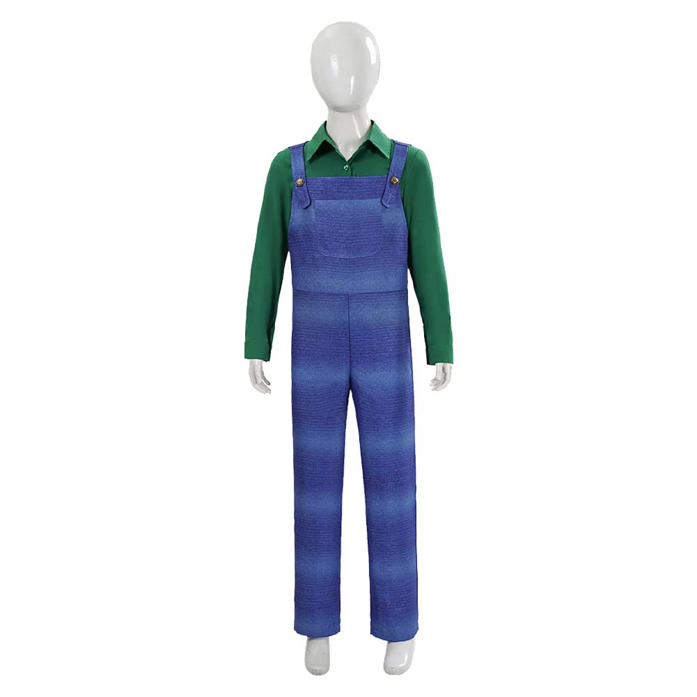 Kinder Jungen Luigi Kostüm Der Super Mario Galaxy Film Luigi Outfit
