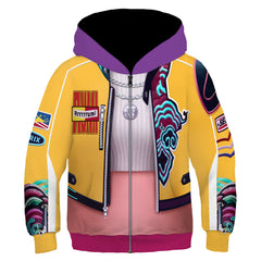 Kinder Kpop Demon Hunters 2025 HUNTRIX Rumi gelb Hoodie Jacke