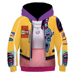 Kinder Kpop Demon Hunters 2025 HUNTRIX Rumi gelb Hoodie Jacke