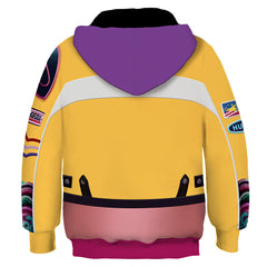 Kinder Kpop Demon Hunters 2025 HUNTRIX Rumi gelb Hoodie Jacke