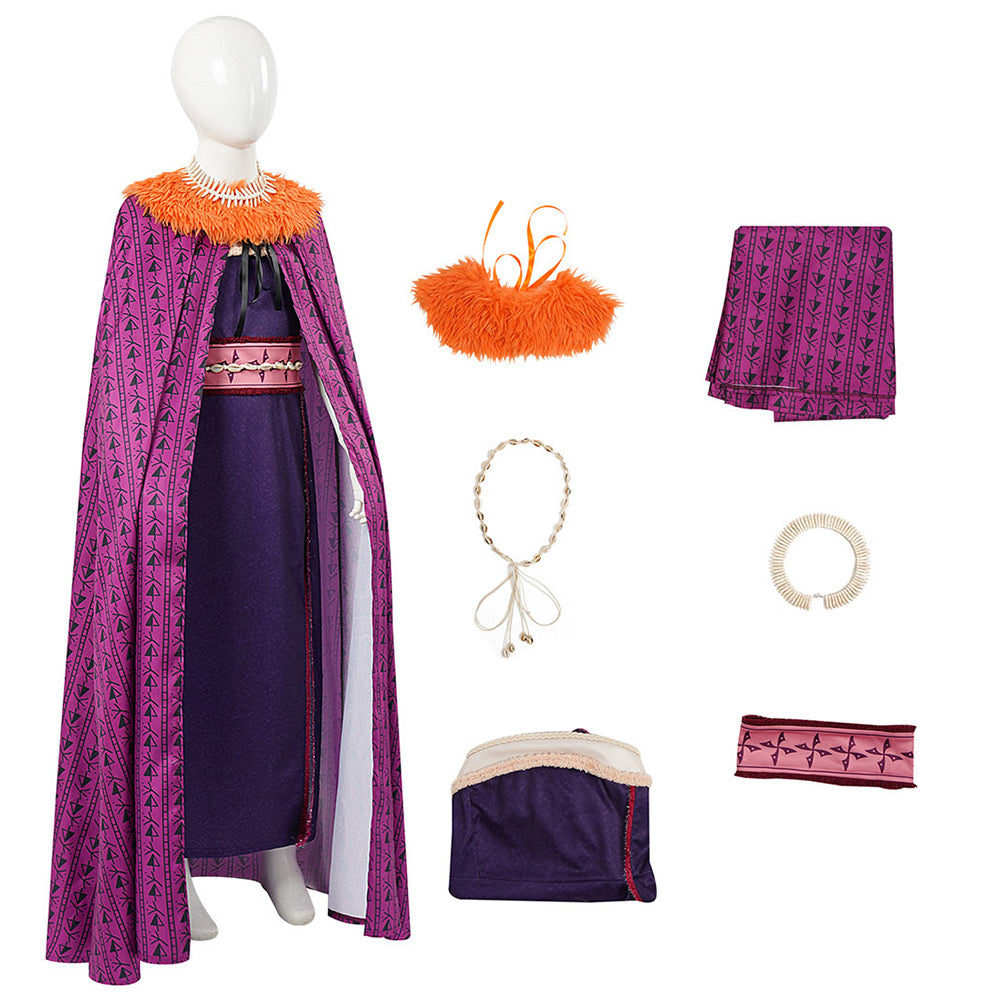 Kinder Mädchen Matangi Kostüm Set Vaiana Matangi Cosplay Outfit