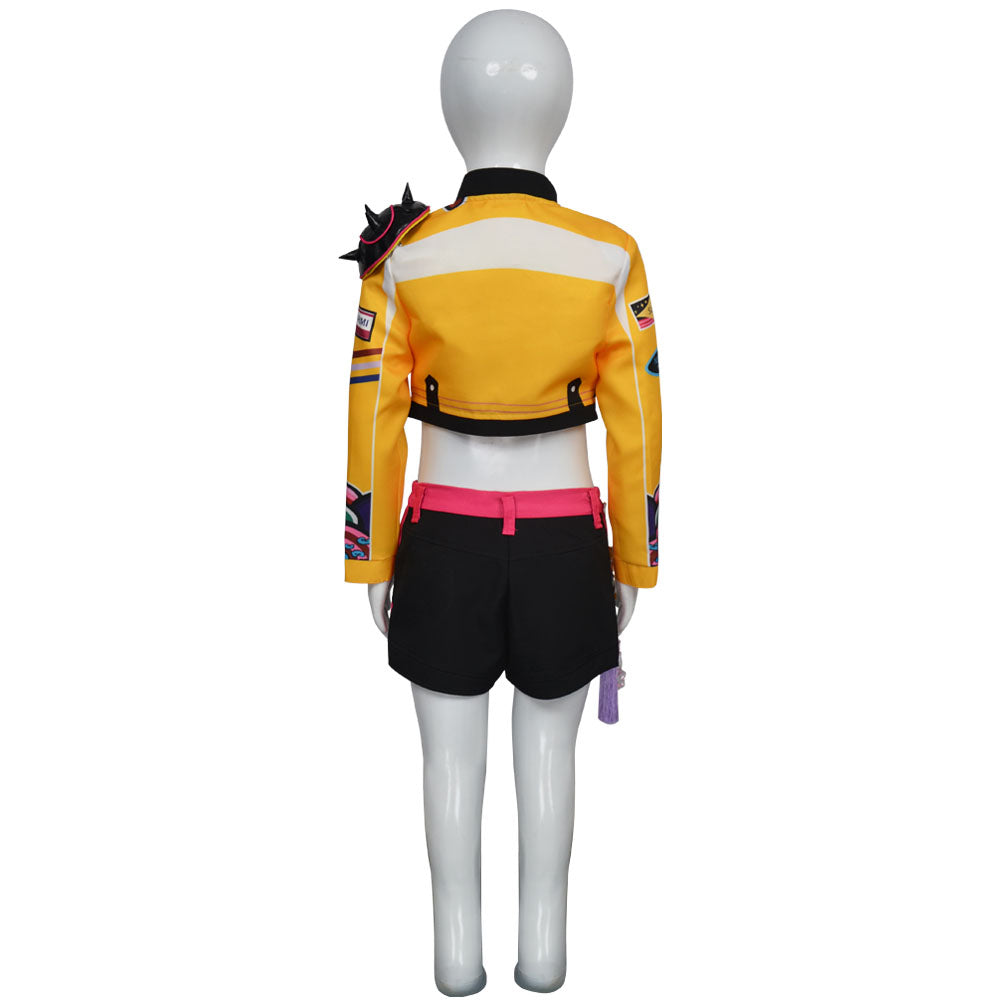 Kinder Mädchen Rumi Kostüm Kpop Demon Hunters HUNTRIX Rumi Cosplay Outfits