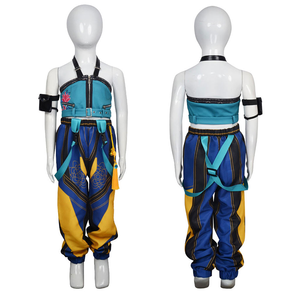 Kinder Mädchen HUNTRIX Zoey Kostüm Kpop Demon Hunters Zoey Cosplay Outfits