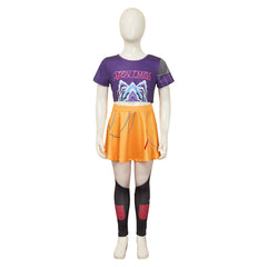 Kinder Mira Kostüm Set KPOP Demon Hunters Huntrix Mira Cosplay Outfits