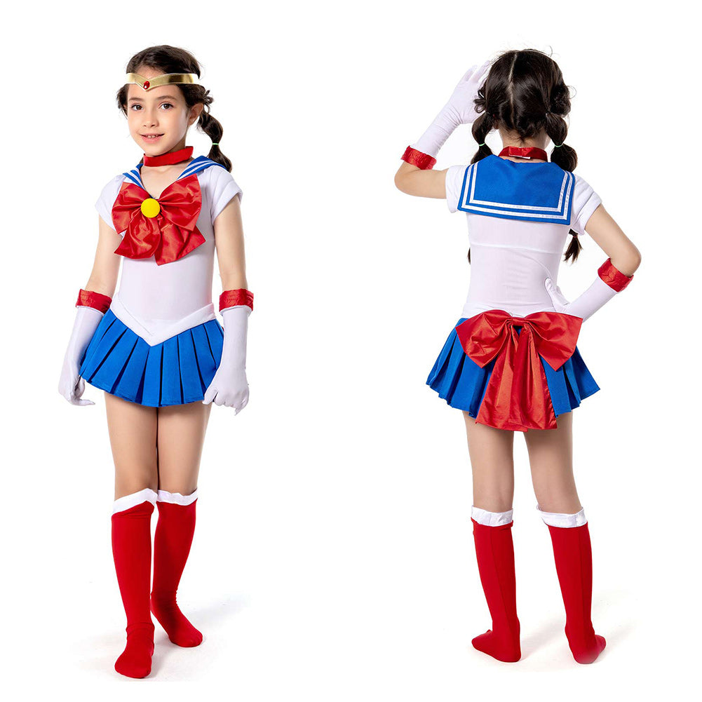 Sailor Moon Kinder Tsukino Usagi Kostüm Mädchen Halloween Karneval Kostüm