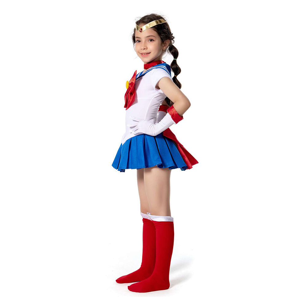 Sailor Moon Kinder Tsukino Usagi Kostüm Mädchen Halloween Karneval Kostüm
