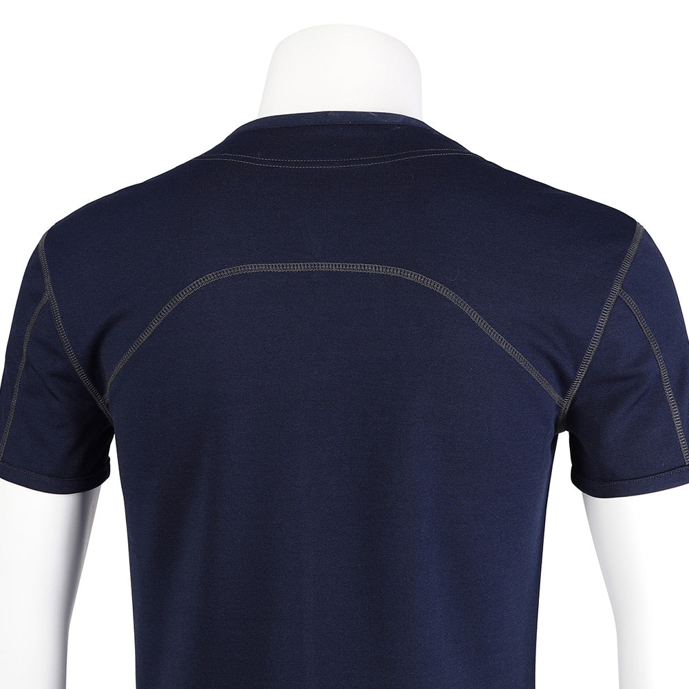 Leon S.Kennedy dunkelblau Shirt Resident Evil 4 Remake Leon Cosplay Outfit