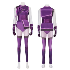 MK Mileena Kostüm Set Mortal Kombat Milenna lila Cosplay Outfits