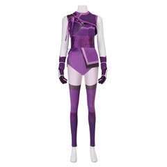 MK Mileena Kostüm Set Mortal Kombat Milenna lila Cosplay Outfits