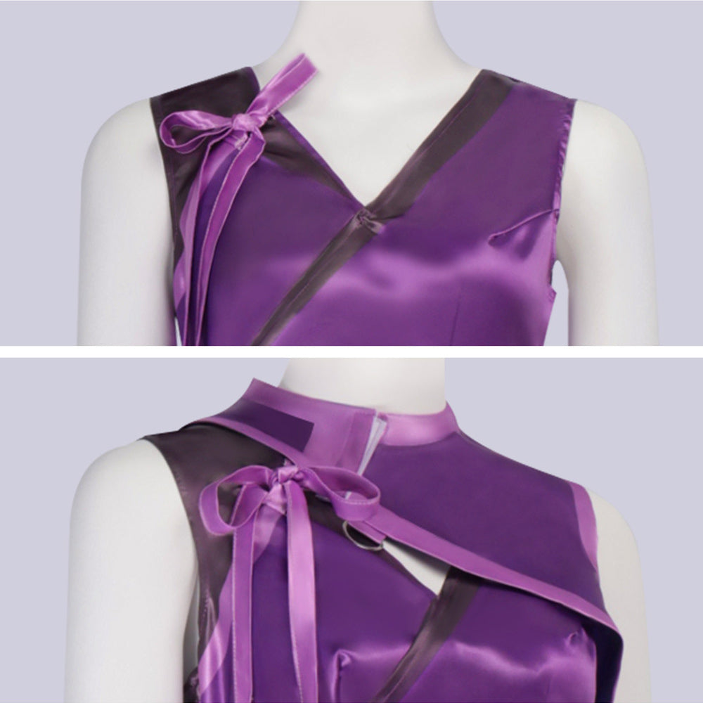 MK Mileena Kostüm Set Mortal Kombat Milenna lila Cosplay Outfits