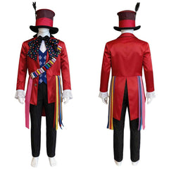 Mad Hatter rot Kostüm Alice in Wonderland Hatter Cosplay Outfit