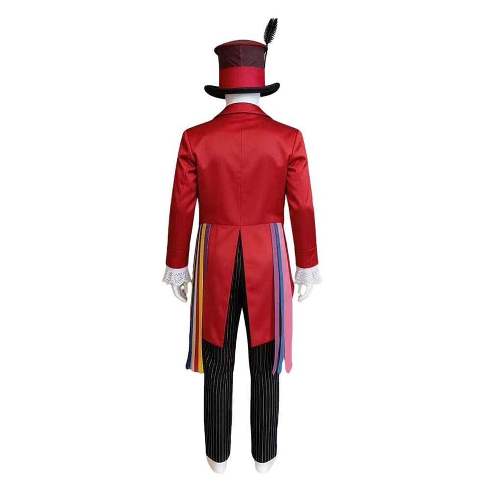 Mad Hatter rot Kostüm Alice in Wonderland Hatter Cosplay Outfit