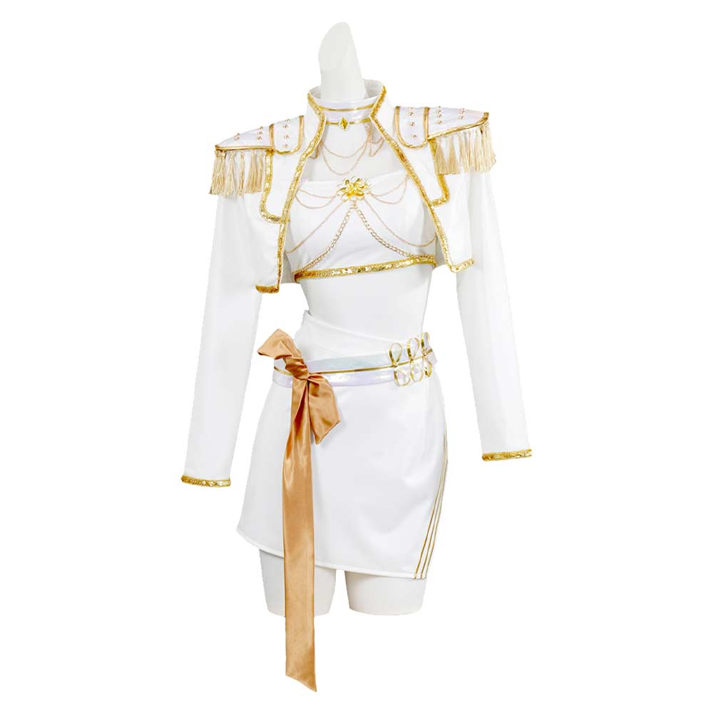 Mädchen Kinder Huntrix Mira Golden weiß Cosplay Outfits