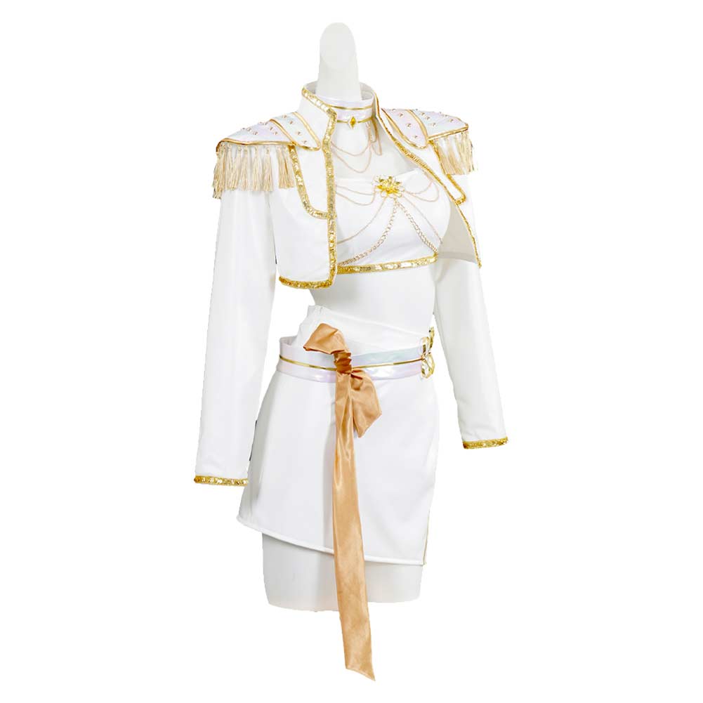 Mädchen Kinder Huntrix Mira Golden weiß Cosplay Outfits