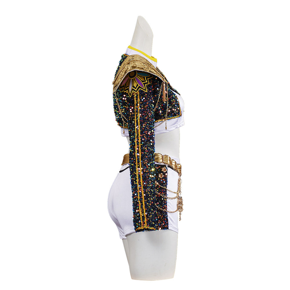 Mädchen Kinder Huntrix Rumi Golden schwarz Cosplay Outfits
