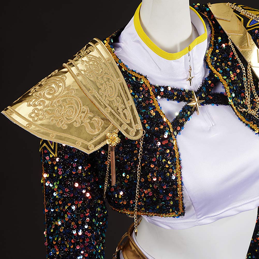 Mädchen Kinder Huntrix Rumi Golden schwarz Cosplay Outfits