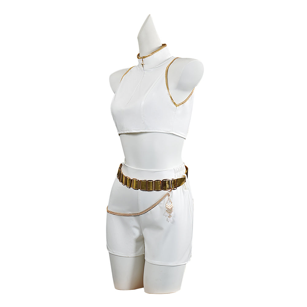 Mädchen Kinder Huntrix Rumi weiß Cosplay Outfits