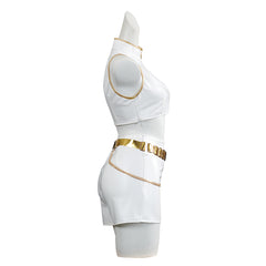 Mädchen Kinder Huntrix Rumi weiß Cosplay Outfits