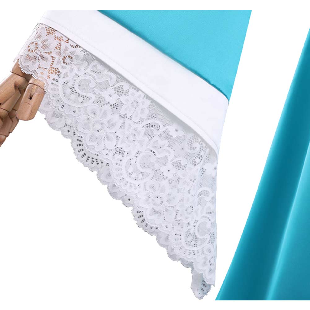 Mädchen Prinzessin Rosalina blau Kleid Cosplay Kostüm