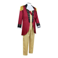 Männer Militär Offizier Kostüm Kolonial Uniform George Washington Outfits