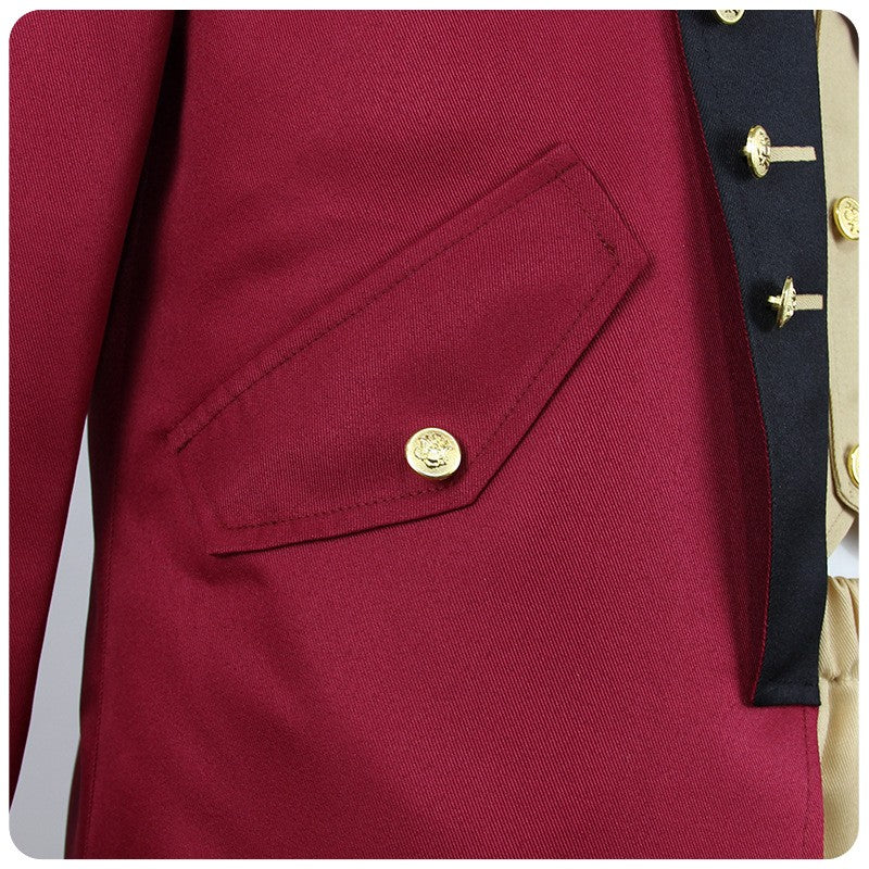 Männer Militär Offizier Kostüm Kolonial Uniform George Washington Outfits