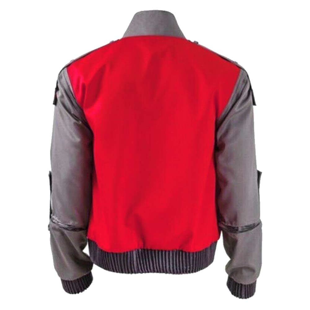 Marty McFly rot Jacke Zurück in die Zukunft Back To The Future Marty Cosplay Kostüm