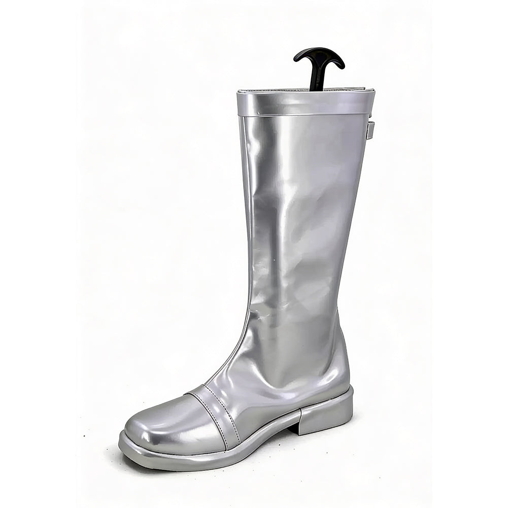 Masked Rider Stiefel silber Cosplay Schuhe