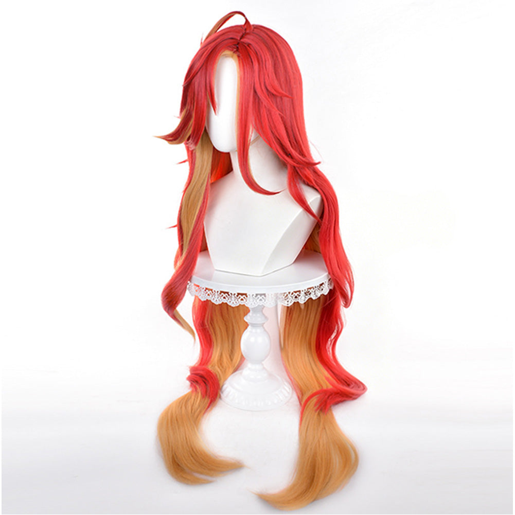 Mavuika Hitzebeständiges Haar Genshin Impact Mavuika Cosplay Perücke