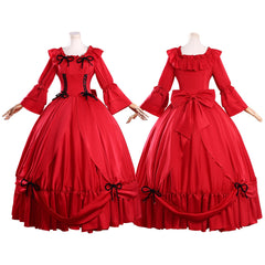 May I Ask for One Final Thing? Scarlet El Vandimion rot Kleid Cosplay Kostüm