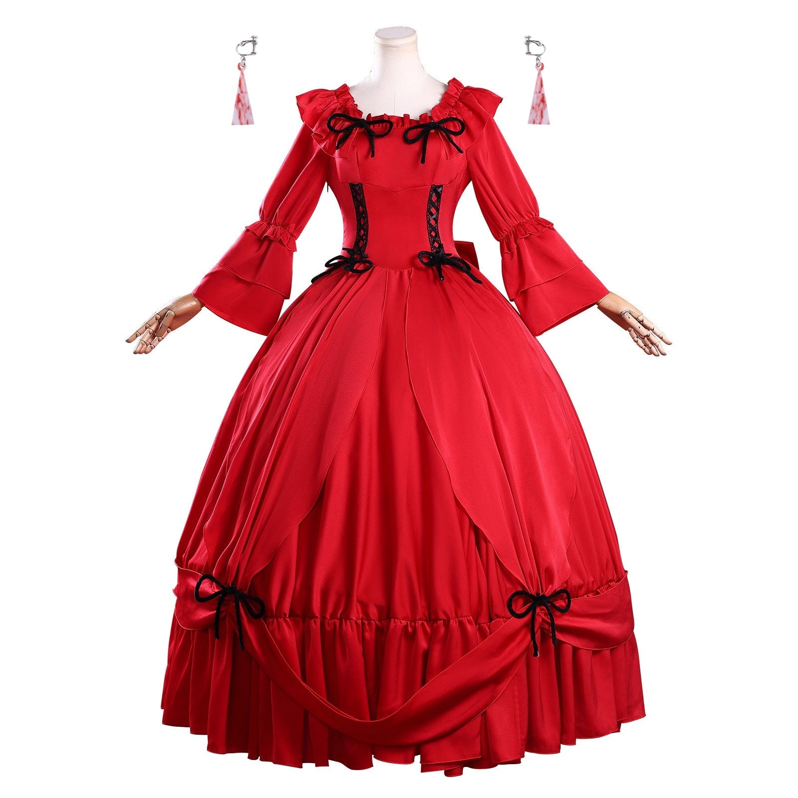 May I Ask for One Final Thing? Scarlet El Vandimion rot Kleid Cosplay Kostüm
