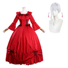 May I Ask for One Final Thing? Scarlet El Vandimion rot Kleid Cosplay Kostüm