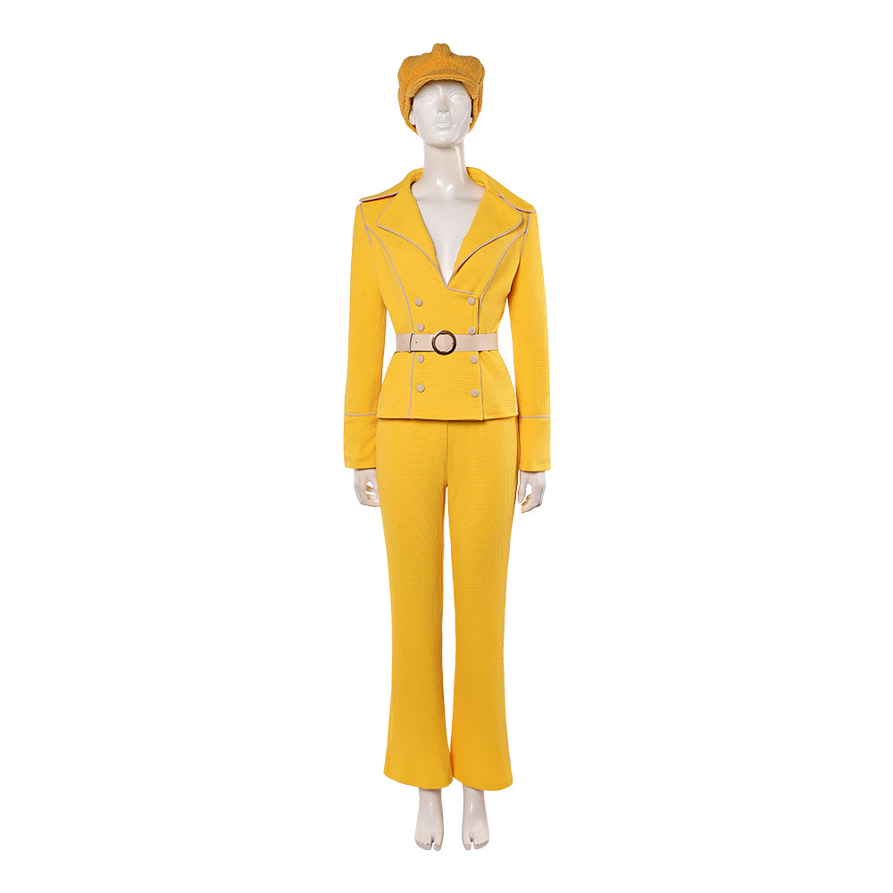 Miss Valentine gelb Outfit One Piece Mikita Cosplay Kostüm Halloween Karneval Outfits