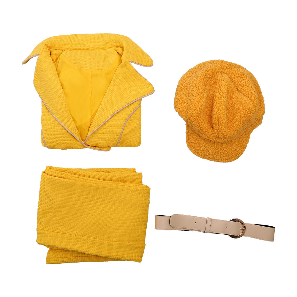 Miss Valentine gelb Outfit One Piece Mikita Cosplay Kostüm Halloween Karneval Outfits