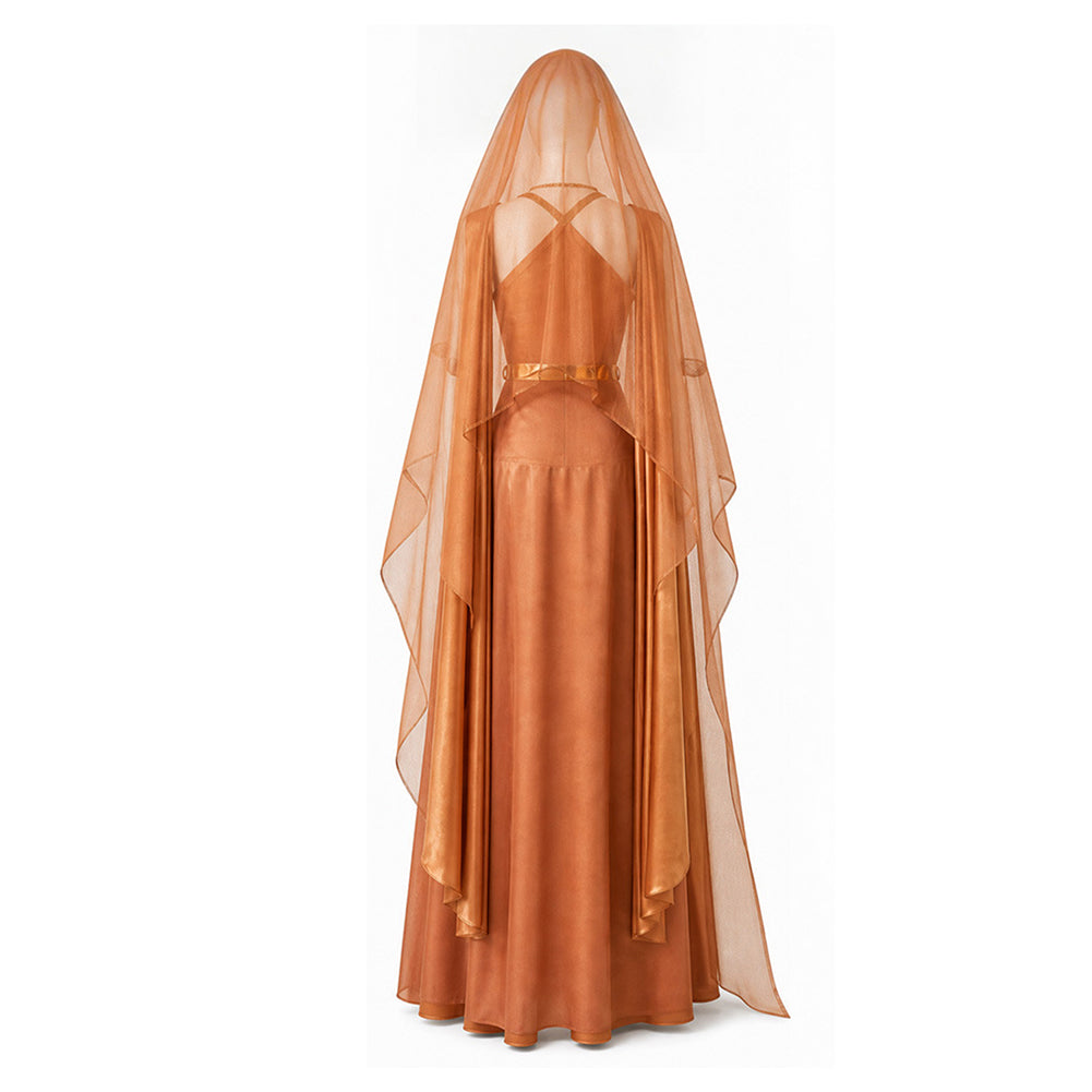 Mon Mothma gelb Kleid ST Double-M Cosplay Kostüm