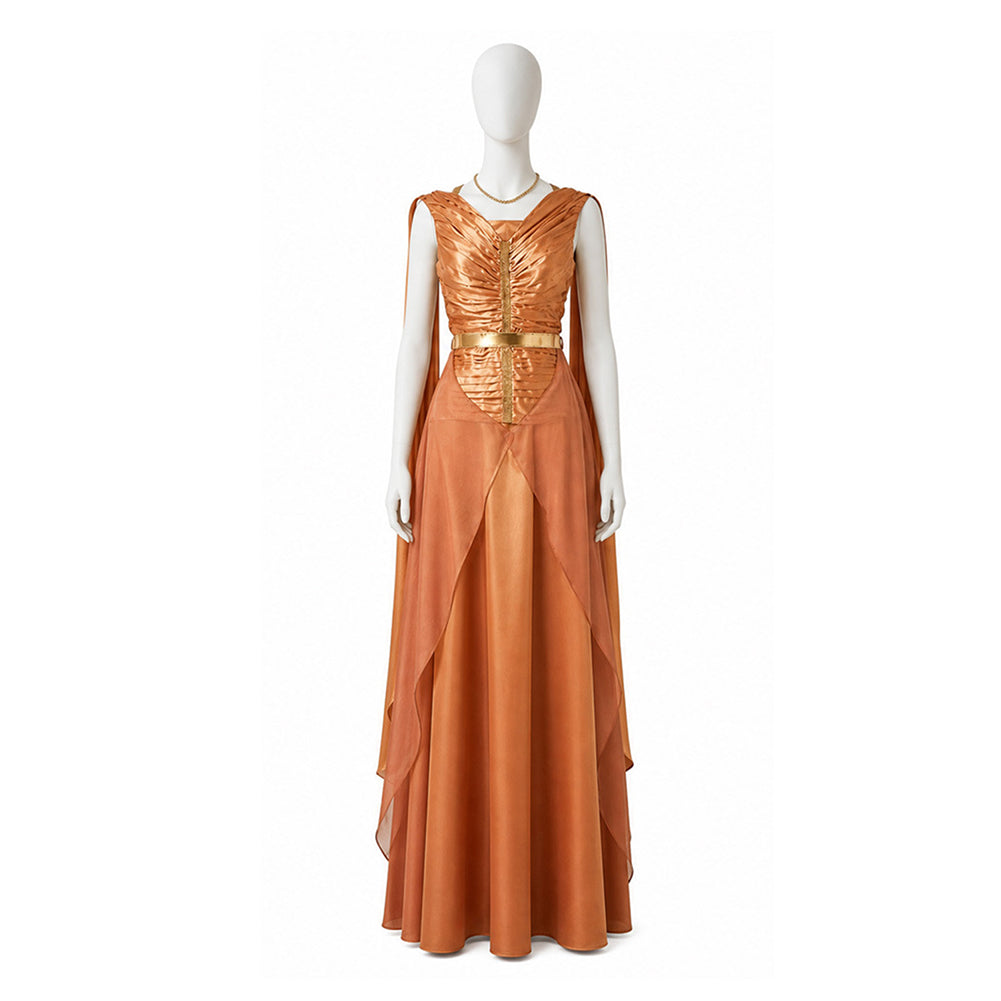 Mon Mothma gelb Kleid ST Double-M Cosplay Kostüm