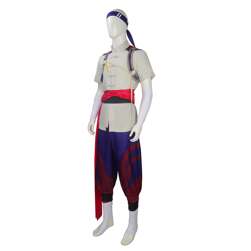 Mortal Kombat Liu Kang Cosplay Kostüm Halloween Karneval Outfits
