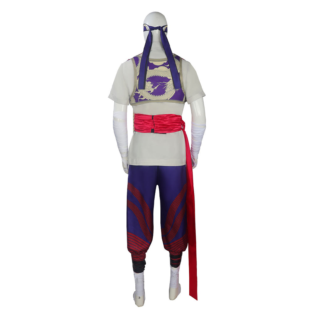 Mortal Kombat Liu Kang Cosplay Kostüm Halloween Karneval Outfits