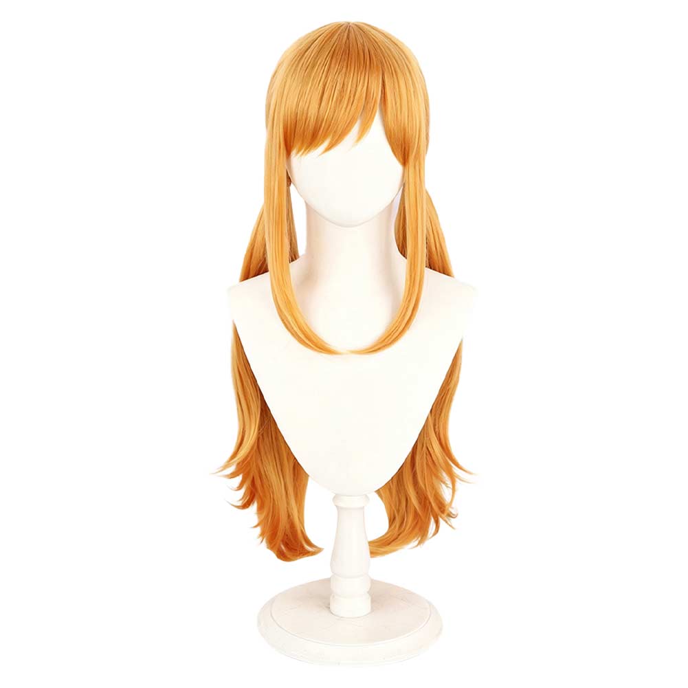 Nami Perücke Langhaar gelb One Piece Nami Cosplay Hitzebeständiges Haar Requisite