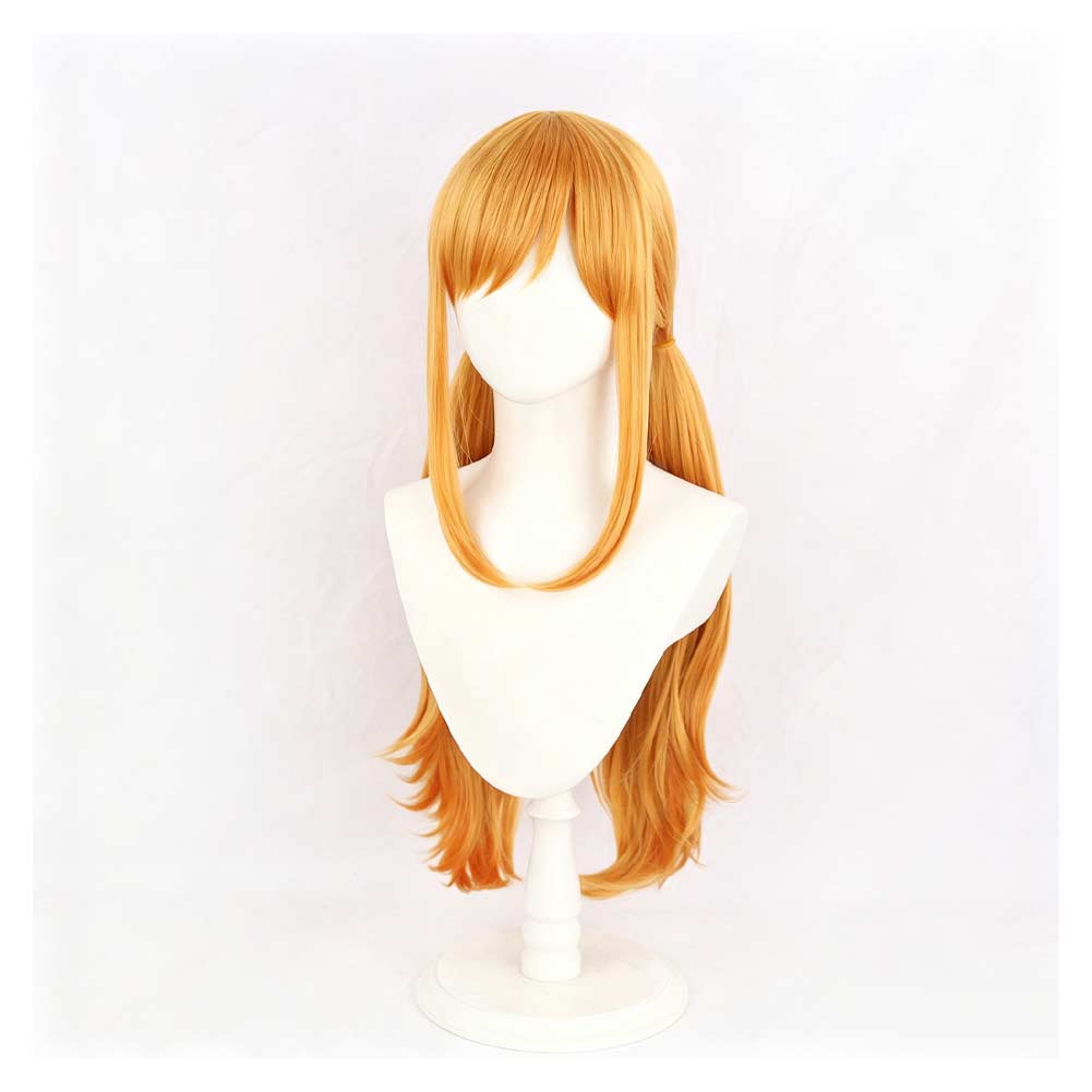 Nami Perücke Langhaar gelb One Piece Nami Cosplay Hitzebeständiges Haar Requisite