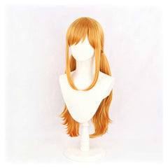 Nami Perücke Langhaar gelb One Piece Nami Cosplay Hitzebeständiges Haar Requisite