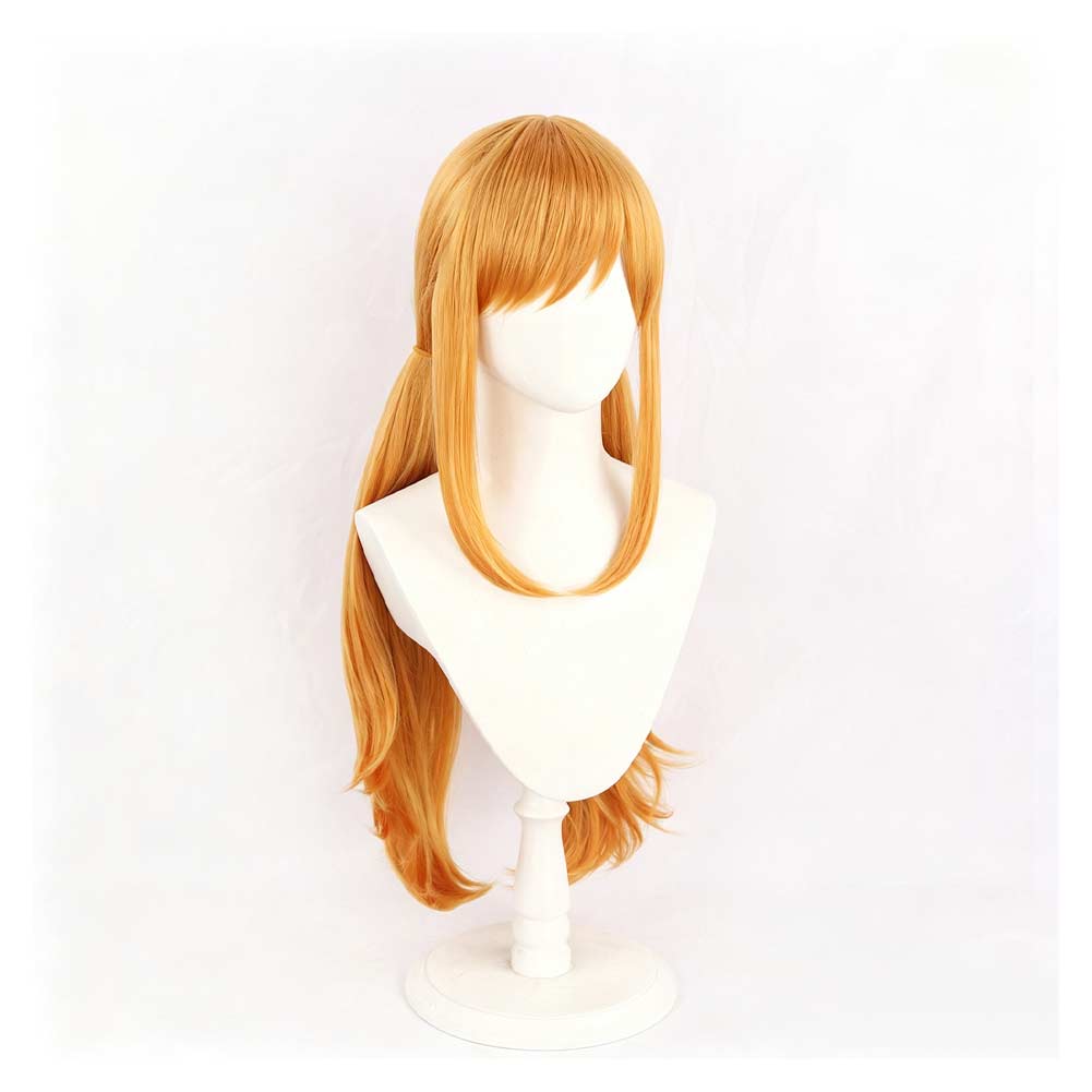 Nami Perücke Langhaar gelb One Piece Nami Cosplay Hitzebeständiges Haar Requisite