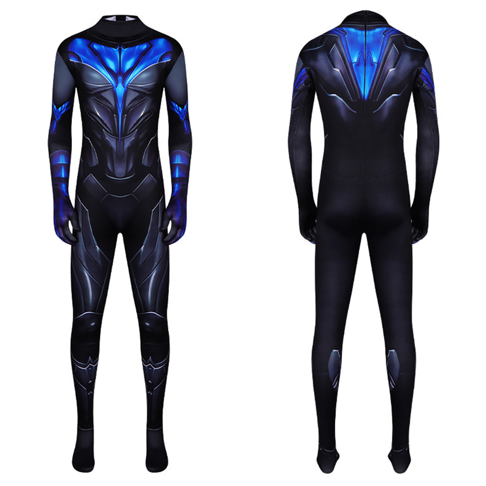Nightwing Jumpsuit Batman Dick Grayson Cosplay Kostüm Halloween Karneval Outfits