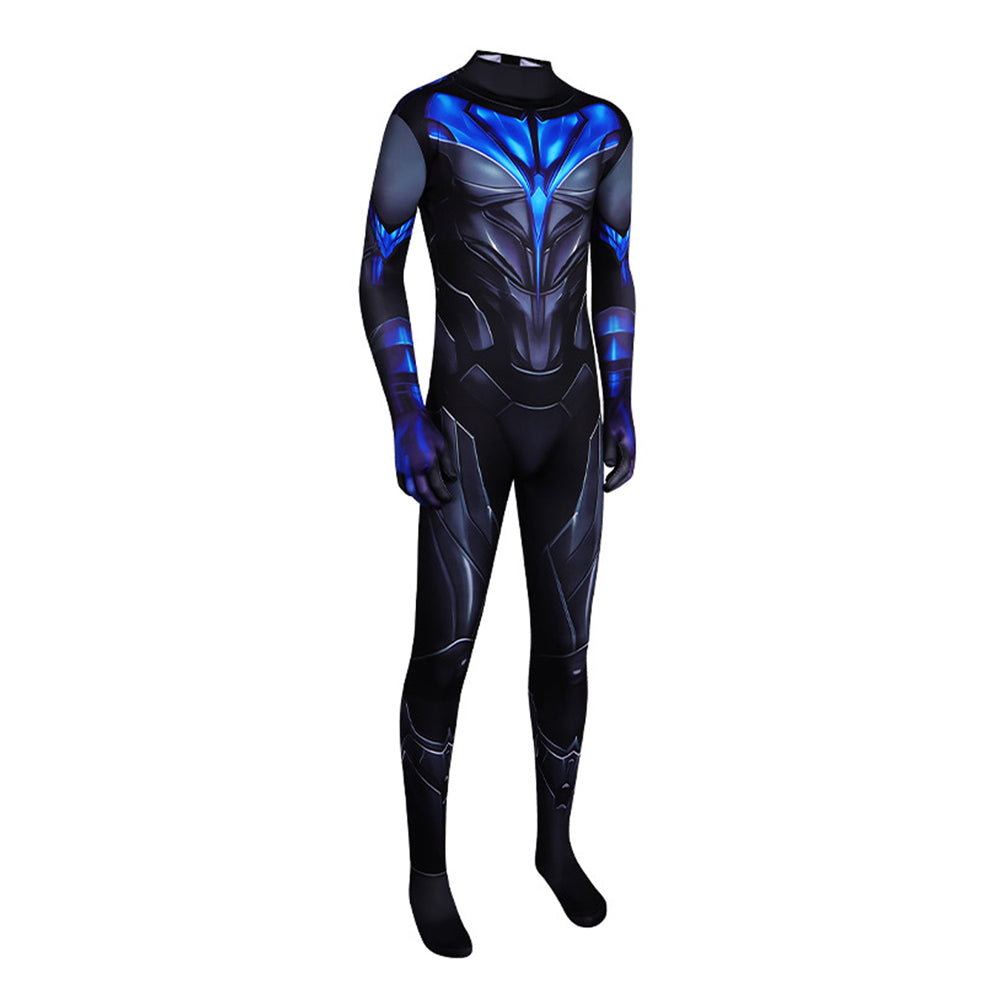 Nightwing Jumpsuit Batman Dick Grayson Cosplay Kostüm Halloween Karneval Outfits