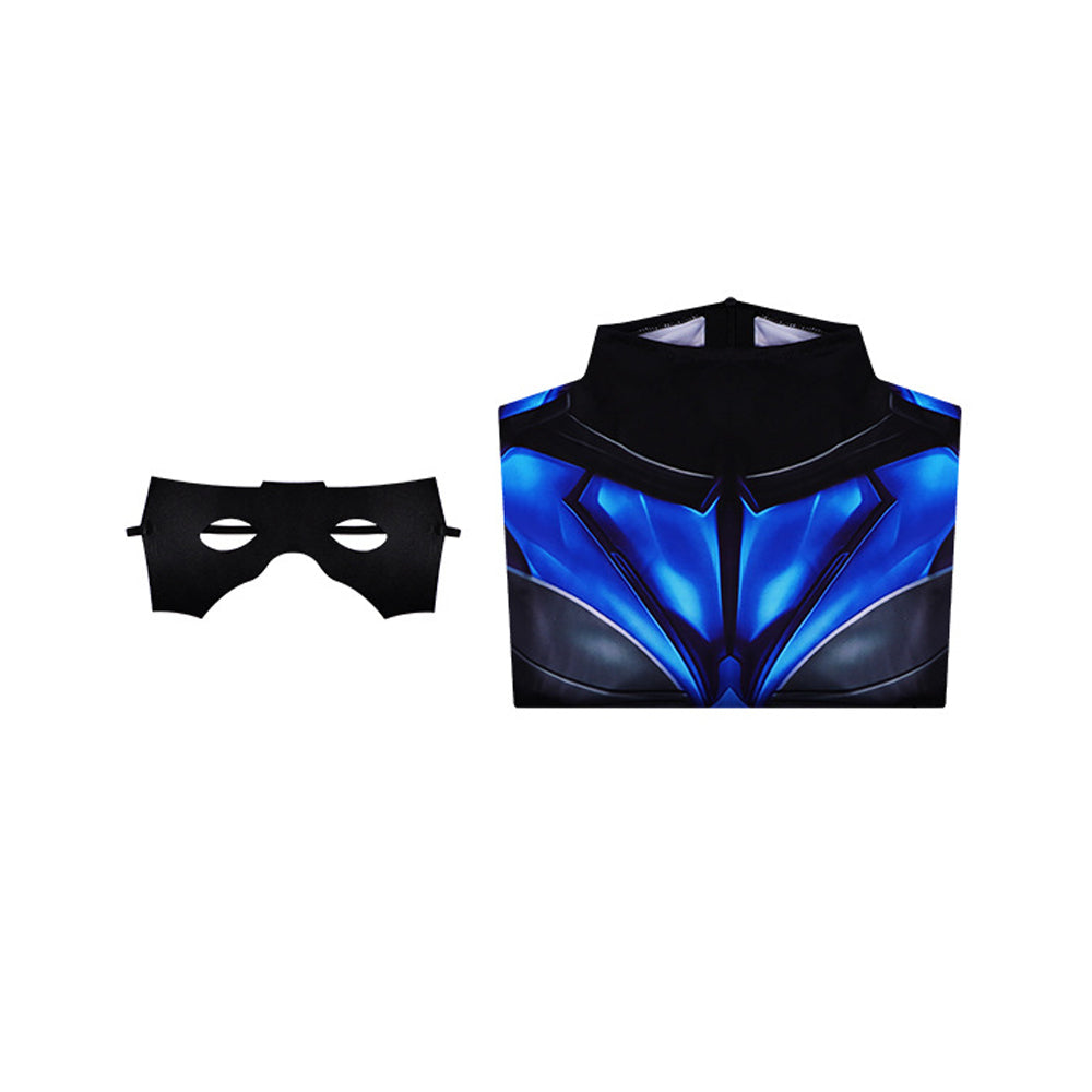 Nightwing Jumpsuit Batman Dick Grayson Cosplay Kostüm Halloween Karneval Outfits