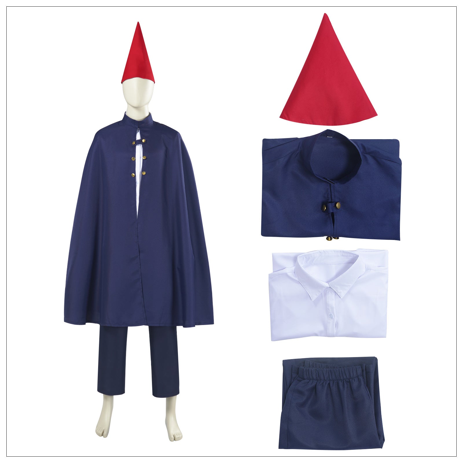 Serie Over the Garden Wall - Wirt Kostüm mit Umhang